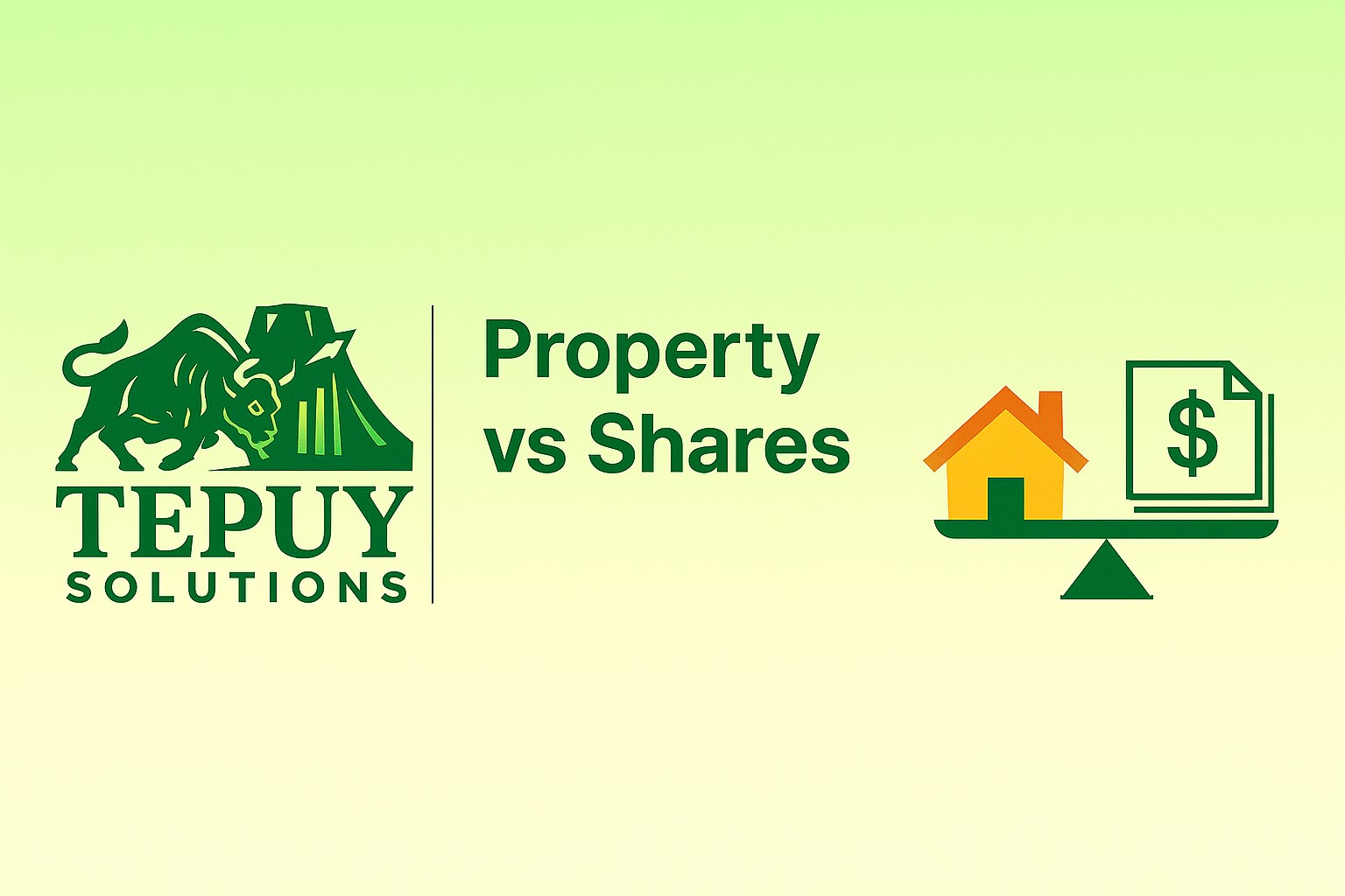 Australian Property vs SP500 infographic